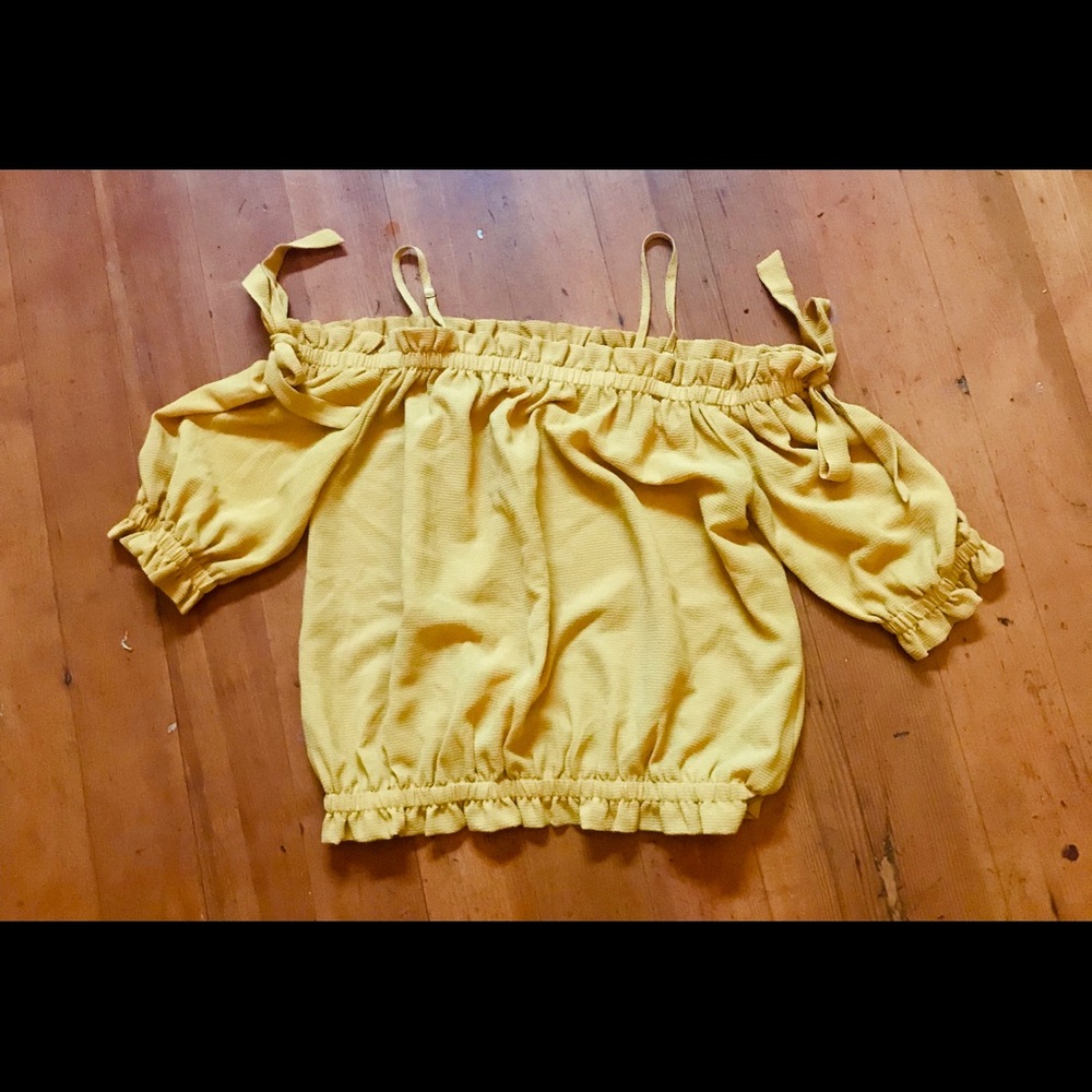Mustard Yellow Crop top